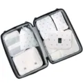 Reise-Packtaschen 7-teiliges Set Koffer-Organizer Beutel für Kleidung Gepäck-Aufbewahrung - Neues 7-teiliges Set Kaktus