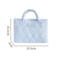 Hellblaue gesteppte Laptoptasche fuer 13 Zoll Notebooks mit Griff, stilvoll und praktisch. - 13 Zoll / Schwimmende Wolken & Süßwasser