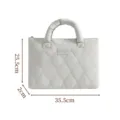Gepolsterte Laptoptasche 13 Zoll Damen Cloud Tote Business Reisehuelle grau leicht Griff - 13 Zoll / Silbergletscher