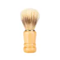Wooden beard shaving brush for men salon bristle shaving lather face daily grooming tool - Copper Ring Shaving Brush (H099) / 10.5cm