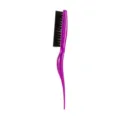 Purple teasing hair brush with black bristles for volume styling, professional salon hairdressing tool - Purple