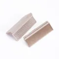 Peigne lisseur de cheveux accessoire en plastique fer plat outil de coiffure marron 2 pcs - Génération Deux Gris Clair