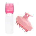 Set de cepillo para lavar el cabello y botella aplicadora de raíz para coloración. - Gen 1 Juego Rosa Oscuro (Con Cepillo Rosa)