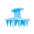 Blauwe siliconen hoofdhuid massage shampoo borstel met ophanggat voor dagelijkse haarverzorging. - Blauw