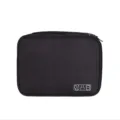 Black Three-Layer Electronic Organizer Bag Waterproof Cable Storage Pouch for Power Bank - Triple Layer / Black