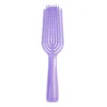Purple flexible detangling hair brush, vented massage comb for smooth and easy daily styling. - Purple