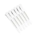 Set van 6 stuks witte haarklemmen voor professionele salonkapsels en haarsnijden. - Stijl 1 / Wit