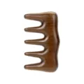 Wooden meridian massage comb, five-claw scalp and body scraping tool for daily care wellness. - Mountain-Shaped Massage Comb