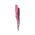 Tragbarer manueller Klapprasierer mit hellem pinken Griff für Haarrasur und Bartpflege. - Schwarzes Messer mit rosa Griff