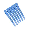 Professionele kappers haarspelden set, blauwe eendenbeksectieklemmen voor styling en knippen. - Stijl 2 / Blauw