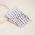 Professionele witte haarklemmen van aluminiumlegering voor de kapsalon variant. - Stijl 2 / Wit