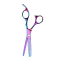 Professionelle Regenbogen Haarschneideschere für den Salon und das Haarestyling zu Hause. - Stil F Effilierschere
