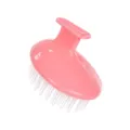 Brosse massage cuir chevelu en silicone rose, brosse shampoing usage sec et humide quotidien. - Rose