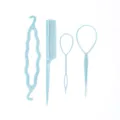 Magnifique ensemble d'outils de coiffure bleu clair comprenant peigne à queue et boucle. - Ensemble A / Bleu Clair