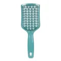 Teal hollow hair brush quick dry vent paddle comb detangling daily massage hair tool - OPP Bag / Green Handle Green Teeth