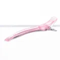 Roze doorzichtige eendensnavel haarklem, professionele sectieklem voor styling en haar. - Roze
