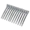 Metalen haarwortel volume klemmen, duurzame eendebek haarspelden voor vrouwen styling. - Kleine Aluminium Klem / 12 Stuks/Verpakking (9.5cm)