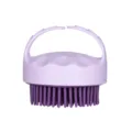Spazzola shampoo massaggio cuoio capelluto in silicone setole morbide doccia quotidiana - Doppio Viola