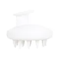 Spazzola per massaggio cuoio capelluto in silicone bianco per capelli secchi umidi - Bianco (Materiale in Silicone)