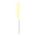 Yellow metal tail comb for hair styling, sectioning and professional salon dyeing. - Yellow Combs with Silver Handles