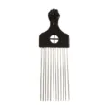 Metal afro hair pick comb with fist handle, portable hair styling tool for curly hair. - C6 (23x8cm)