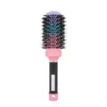 Brosse ronde en aluminium dégradé avec poils de sanglier pour le coiffage professionnel. - Brosse Ronde Multicolore 43#