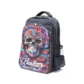 Professional barber backpack with colorful skull print, large capacity hairdressing tool bag. - Colorful Skull Backpack