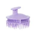 Silicone Scalp Massager Purple Hair Shampoo Brush for Head Scrub and Scalp Relaxing - OPP Bag / Purple