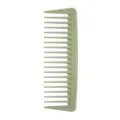 Weizenstroh grobzahniger Haarkamm fur Damen Anti-Verheddern Styling flacher gruener Kamm - Weizenstroh Entwirrungskamm / Grün