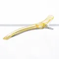 Transparante gele eendebek haarclip, professionele salon styling scheidingsclip voor dagelijks gebruik. - Geel
