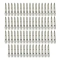 Roestvrijstalen haarklemmen, professionele eendenbek clips voor haarstyling en sectie verdeling. - Middelgrote Dubbelgatse Klem / Ongeveer 65 Stuks/Verpakking