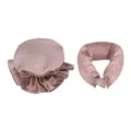 Gorro de dormir de satén doble y set de rizadores sin calor, kit ajustable para el cabello. - Gorro de Dormir & Varilla Rizadora / Marrón