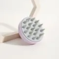 Silicone scalp massage brush, soft hair washing comb for hair care and daily cleaning. - ZT Purple & Gray