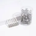 Roestvrijstalen haarklemmen eendenbekklemmen set voor haarstyling en dagelijks salongebruik - Kleine Haarklem / Ca. 75 Stuks/Ton