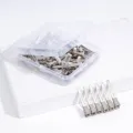 Roestvrijstalen eendebek haarspelden set met doorzichtige opbergdoos voor kapsalon. - Kleine Haarklem / Ca. 70 Stuks/Doos