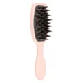 Soft silicone hair brush in pink, scalp massage and shampoo brush for daily care variant - Lotus Pink Handle with Black Teeth