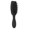 Black soft silicone hair brush scalp massage shampoo brush daily hair care tool SKU - Black