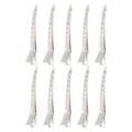 Roestvrijstalen haarspelden set, eendenbekklemmen voor kapper en professionele haarstyling. - Grote Gat Haarspeld / 10 Stuks/Verpakking (8.9cm)