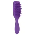 Purple soft silicone hair brush and scalp massage shampoo brush variant display item - Purple