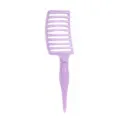 Curved vent hair brush purple styling detangling comb for salon wet and dry daily care 1pc - Light Purple