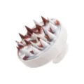 Brosse de massage du cuir chevelu en silicone shampoing brosse pour laver les cheveux outil. - Blanc Palmier
