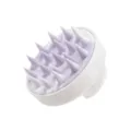 Brosse massante cuir chevelu en silicone pour shampoing, brosse douce nettoyage en profondeur. - Blanc Violet Clair