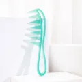 Green Glitter Wide Tooth Comb Hair Styling Tool Hollow Hairdressing Comb for Salon Home - Glitter Green
