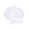 Weißes Net-Plopping-Cap zum Trocknen von lockigem Haar, atmungsaktive Mesh-Haube für Haarstyling. - Dünn (Ohne Schnalle) / Weiß