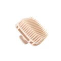 Brosse a shampooing carree peigne massage cuir chevelu, outil de lavage sec et humide. - Blanc Cassé