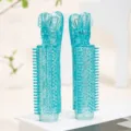 Pince à cheveux racine à paillettes bleues pour volume, coiffure frange bouclée, accessoire sans trace. - 2 Pièces/Ensemble / Bleu Étincelant