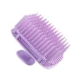 Brosse à shampooing en silicone violet masseur de cuir chevelu pour cheveux humides et secs. - Violet (Sac OPP)