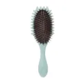 Spazzola per capelli da massaggio in paglia di grano azzurra, spazzola ecologica. - Rotondo / Sacchetto OPP / Verde