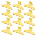 Mollette per capelli gialle, pinze parrucchiere sezionamento set da 12 pezzi per donna e bambini - Giallo