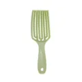 Spazzola per capelli flessibile verde districante, pettine per styling professionale. - Verde